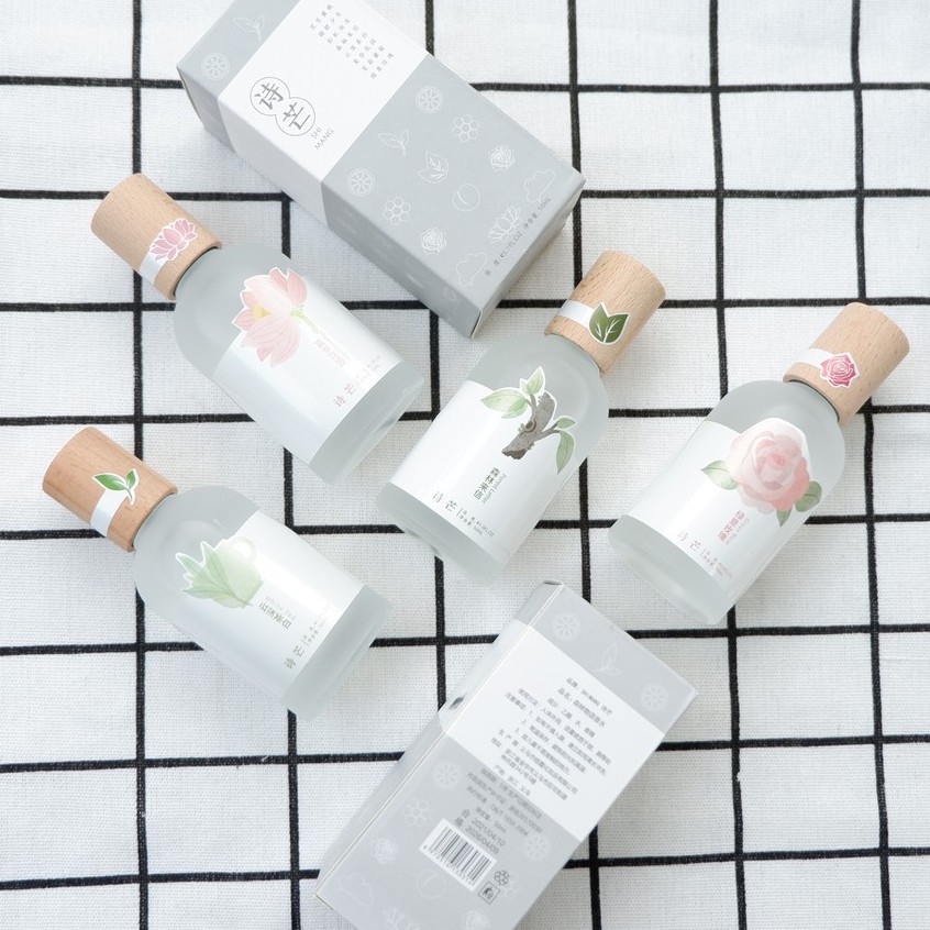 Nước hoa body mist Shi Mang chai tròn nắp gỗ đủ các hương thơm mát 50ml g20shop | Thế Giới Skin Care