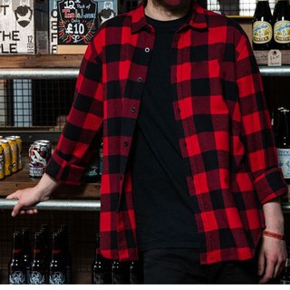 Sơ mi Flanel Cổ Vest Unisex