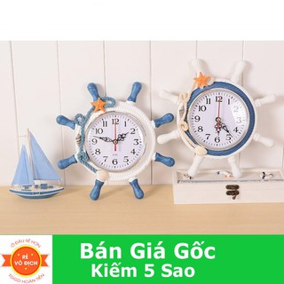 [BD] Đồng hồ để bàn hình tay lái tàu với thiết kế tao nhã, màu sắc hài hòa tôn lên vẽ quý phái WP00458