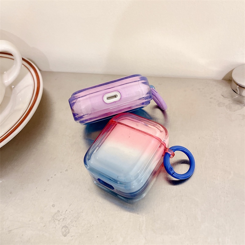 Vỏ Bảo Vệ Hộp Sạc Tai Nghe Bluetooth Không Dây Airpods1 / 2 Pro Phantom Air Pods Pro 3 Màu Gradient Thời Trang Ốp