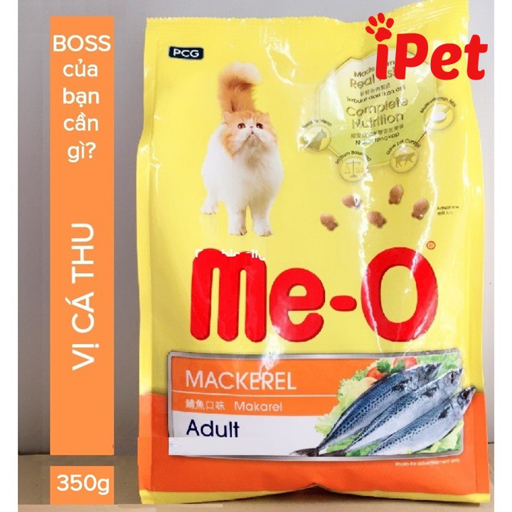 Thức Ăn Cho Mèo - Đồ Ăn Hạt Khô Me-O Adult 350gr - iPet Shop