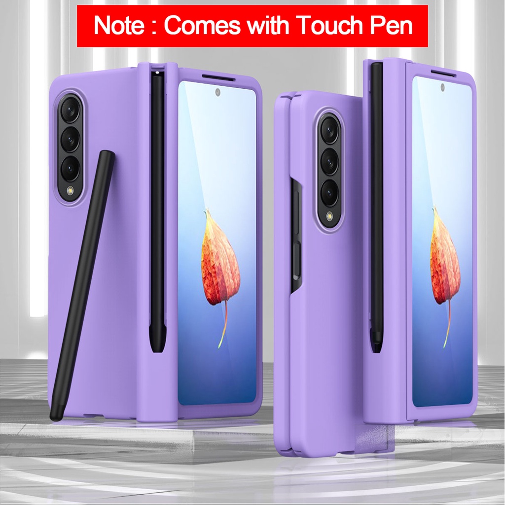 Bao Da Điện Thoại Kèm Ngăn Đựng Bút Cho Samsung Galaxy Z Fold 5 Z Fold 4 Fold 3