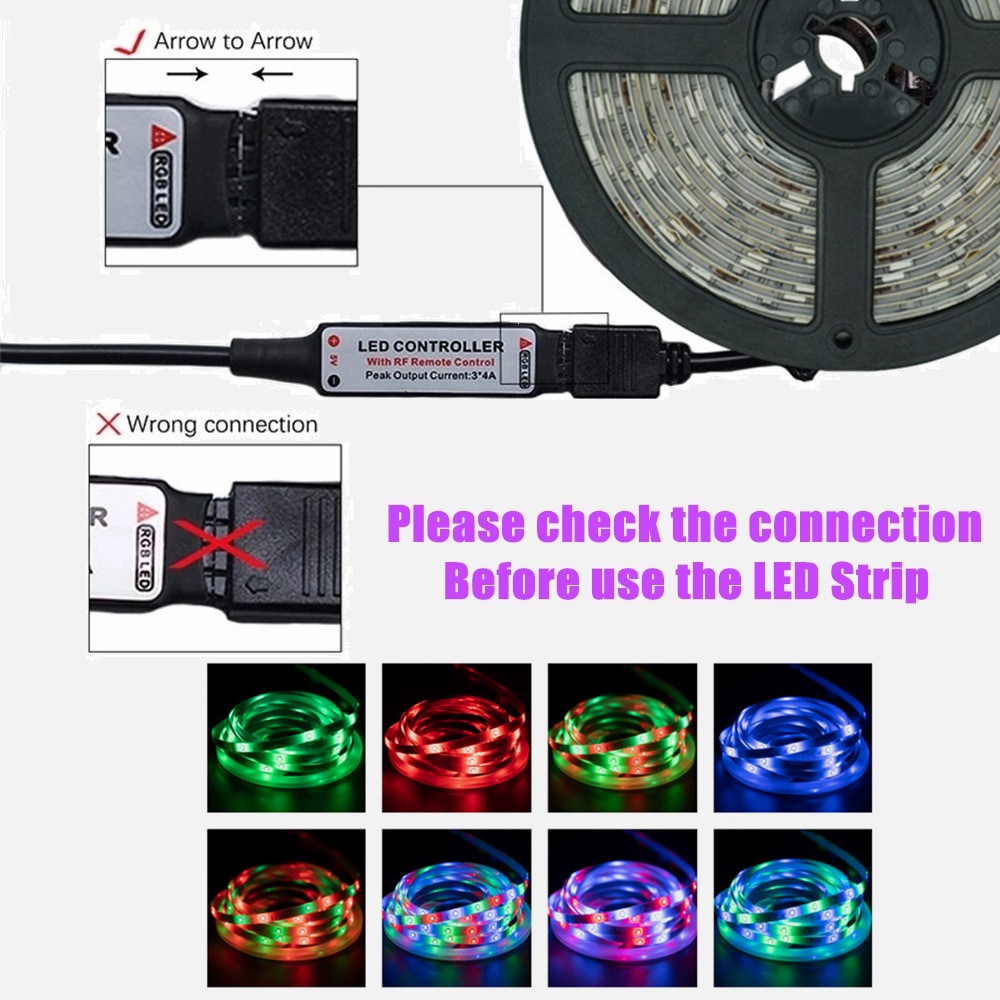 Bộ Điều Khiển Dây Đèn LED MINI RGB 5050 3 Nút APPAPP Nhiều Màu Sắc Kết Nối USB Tiện Dụng