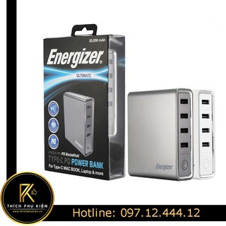 Pin sdp energizer xp20001pd 20.000 mah - sạc dự phòng được macbook/chính hãng