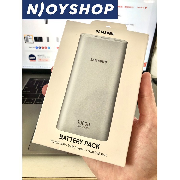 [BH 6 THÁNG] SẠC DỰ PHÒNG SAMSUNG 10000MAH FAST CHARGE EB-P110 CHÍNH HÃNG 2 CỔNG USB 1 CỔNG TYPE SẠC NHANH