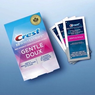 Hộp miếng dán trắng răng Crest gentle 14 miếng dùng 14 ngày