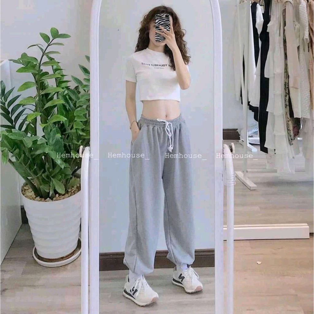 Set áo croptop mix quần bom Áo crotop đen cá tính mix quần bom cực xinh CAMA STORE