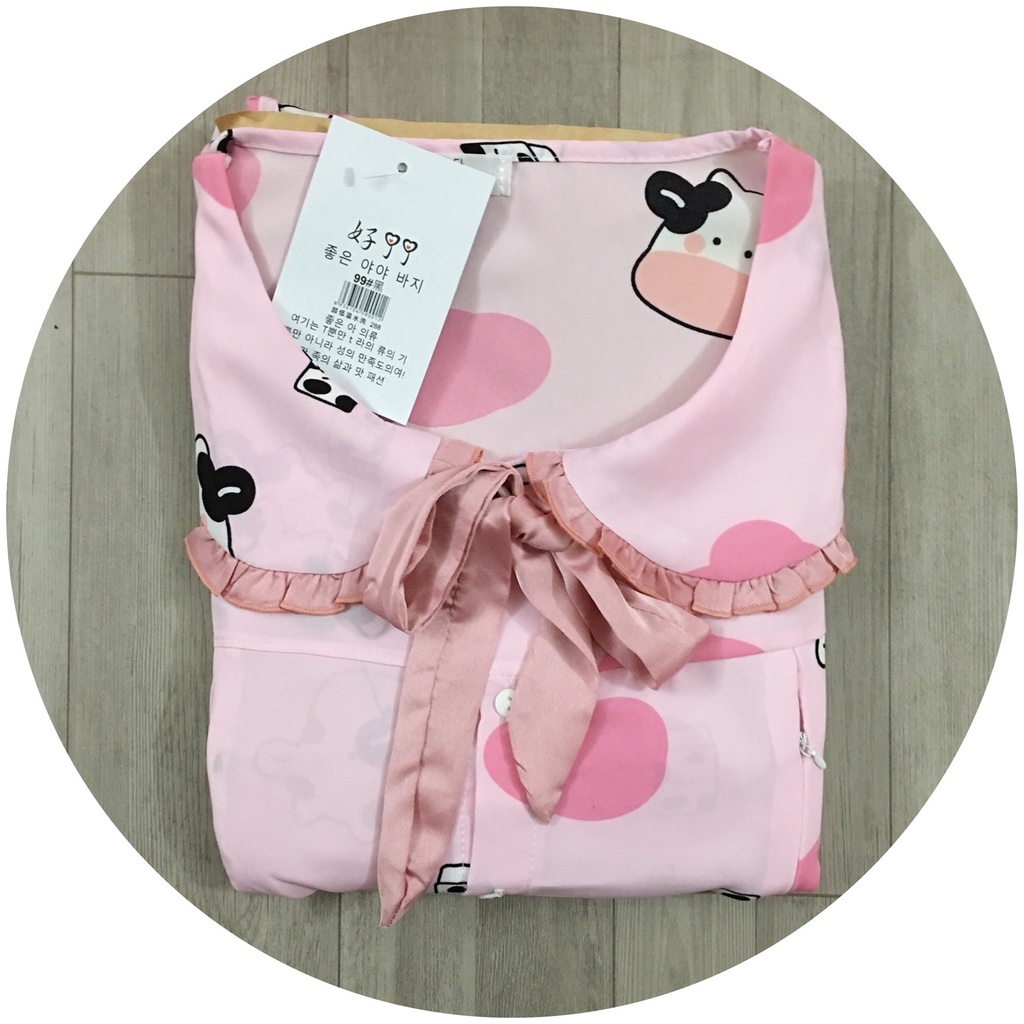 Bộ bầu và sau sinh vải Mango cao cấp cổ bèo 𝐁𝐃𝟕𝟒