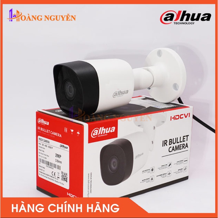 [NHÀ PHÂN PHỐI] CAMERA DH-HAC-B2A21P 2.0MP Khoáng Bụi Bẩn IP67 Trang Bị Hồng Ngoại Ban Đêm 20m Thông Minh