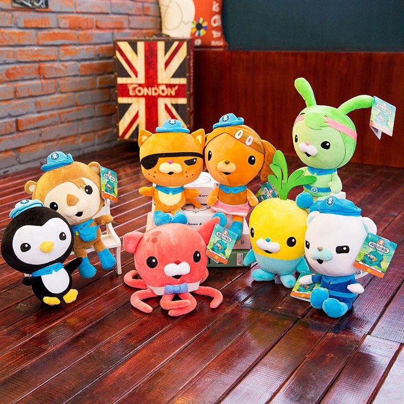 Đồ chơi nhồi bông hình các nhân vật trong phim hoạt hình Octonauts 19/ 30/ 46cm