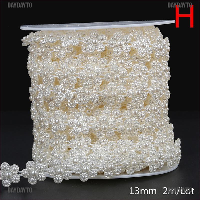 Cuộn Dây Hạt Ngọc Trai Tròn ABS Dùng Trang Trí Đầm Cưới DIY