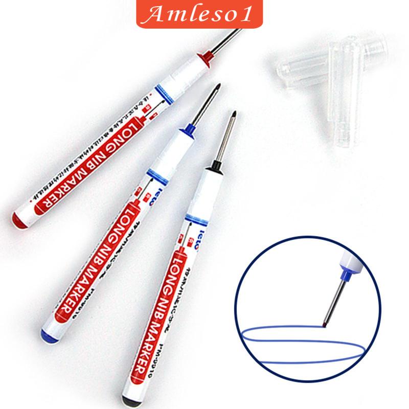 Set 3 Bút Đánh Dấu Lỗ Sâu Tay Cầm Dài Dùng Trong Làm Việc Gỗ