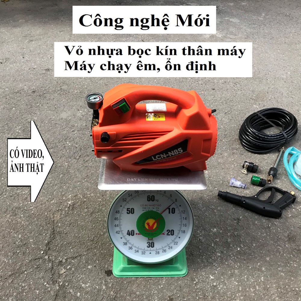 Máy Rửa Xe Mini LCN N85 [Công Nghệ Mới]💎FREESHIP2💎Hàng Loại1 [Chính Hãng] Máy Rửa Xe Gia Đình [Chuyên sỉ]