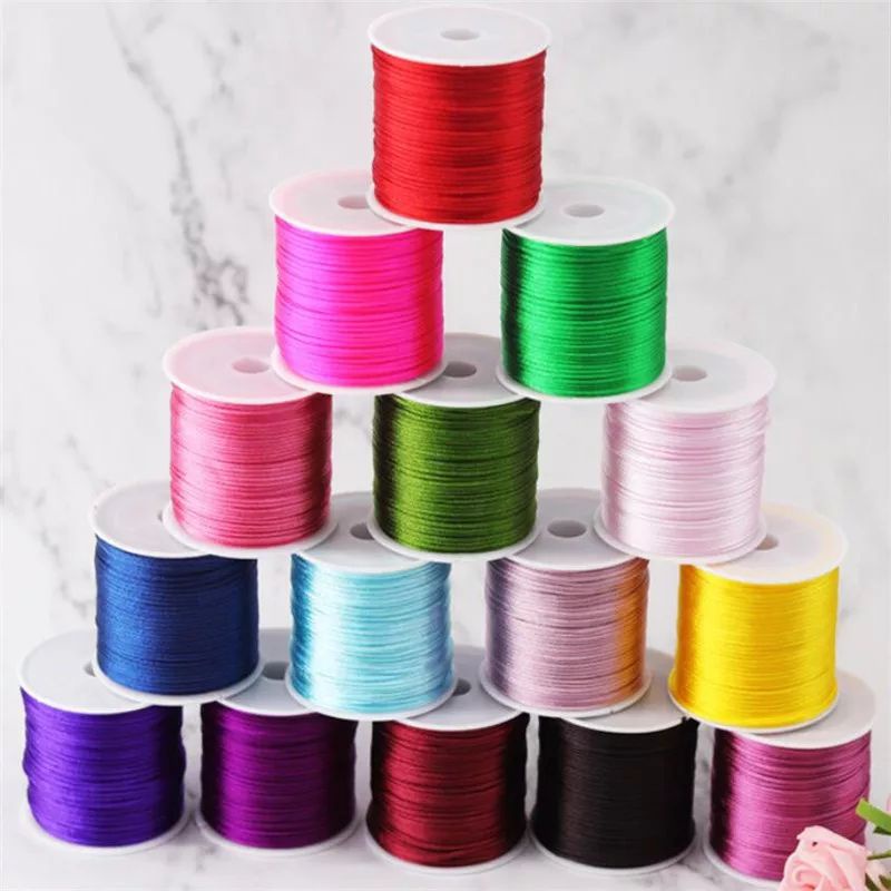 10 mét dây tim 1mm làm vòng đủ màu