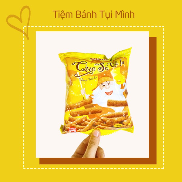 [Mã 44FMCGSALE1 giảm 0.1 đơn 250K] 10 gói Bánh Snack Que Socola Ông già tuổi thơ 18g