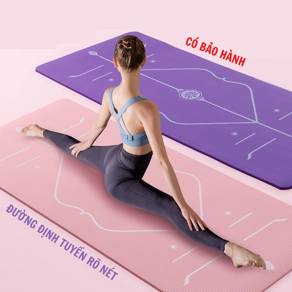 Thảm Tập Yoga [ TẶNG TÚI ] 6mm 8mm Định Tuyến - 6mm 8mm thường 2 Lớp TPE Cao Cấp Chống Trượt