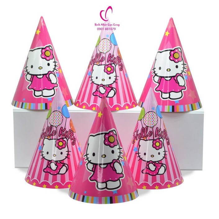 Set phụ kiện sinh nhật Hello Kitty (Mega 6 người)