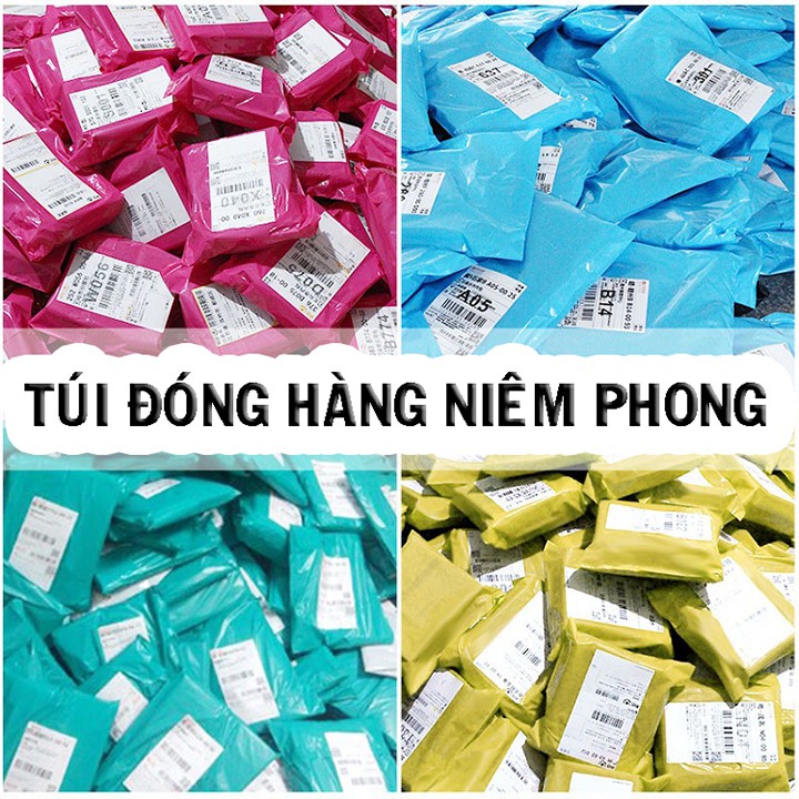 Túi nilong chuyên dụng đóng gói hàng niêm phong, túi ship dán miệng,có sẵn keo dính chắc chắn nhiều size 100 túi