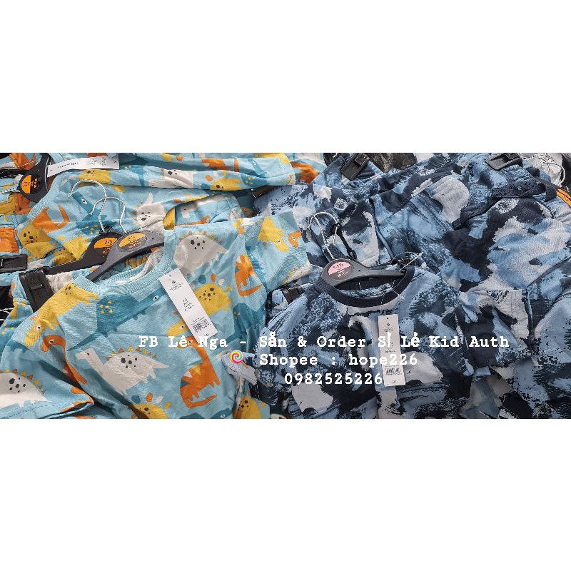 Bộ cộc cotton GEOGRE_UK chính hãng sz từ 12-18m đến 6-7y