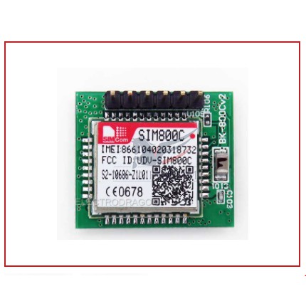 Module SIM800C GSM/GPRS tích hợp MicroSIM, Anten GSM