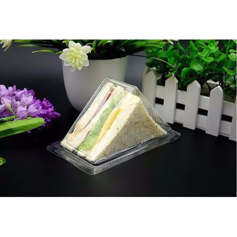 COMBO 10 HỘP NHỰA ĐỰNG BÁNH SANWICH 13,5 CM X 6 CM