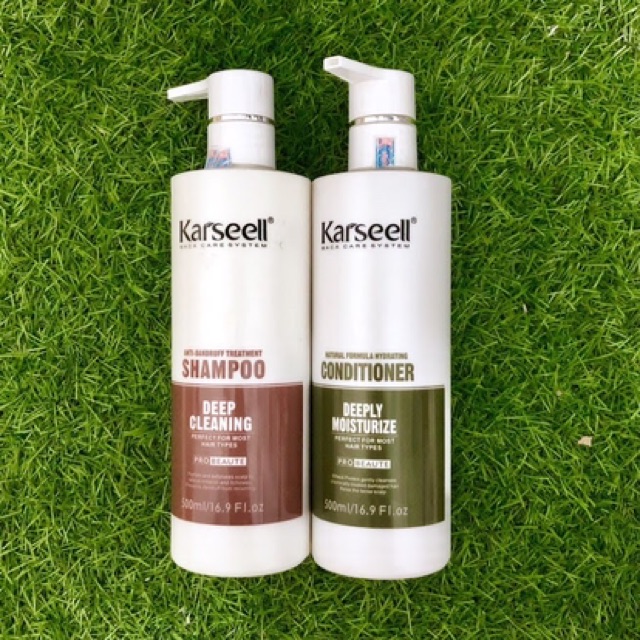[Cặp dầu gội dầu xả trị gàu kiểm soát da dầu siêu mềm mượt karseell 500ml | BigBuy360 - bigbuy360.vn