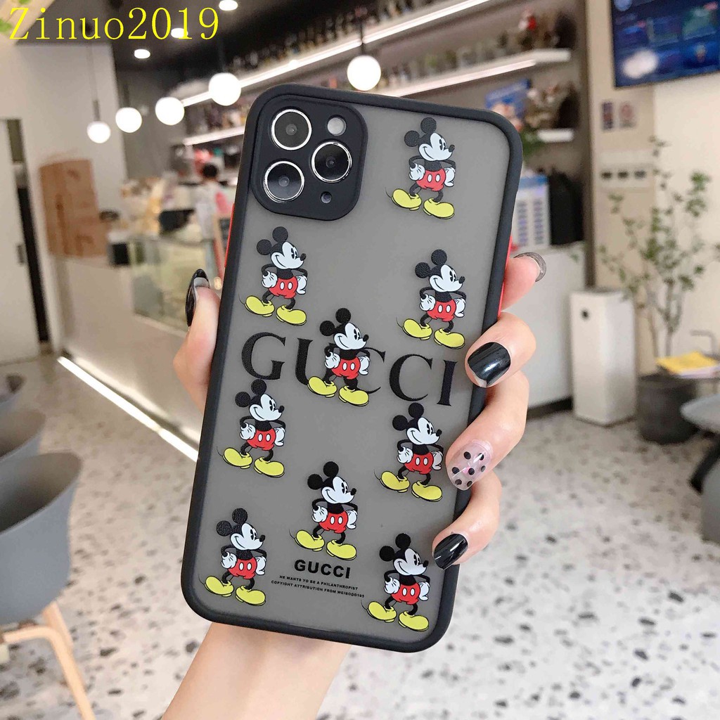 Ốp lưng iphone viền nhám Mickey Gucci 6/6s/6plus/6s/7/8/7plus/8plus/x/xs/xs max/11/11promax/12/12promax AB103