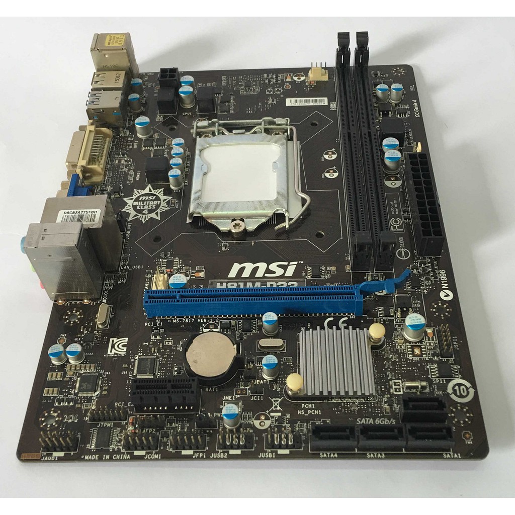 Mainboard MSI H81M-P33 hỗ trơ ép xung Main H81 MSI cũ