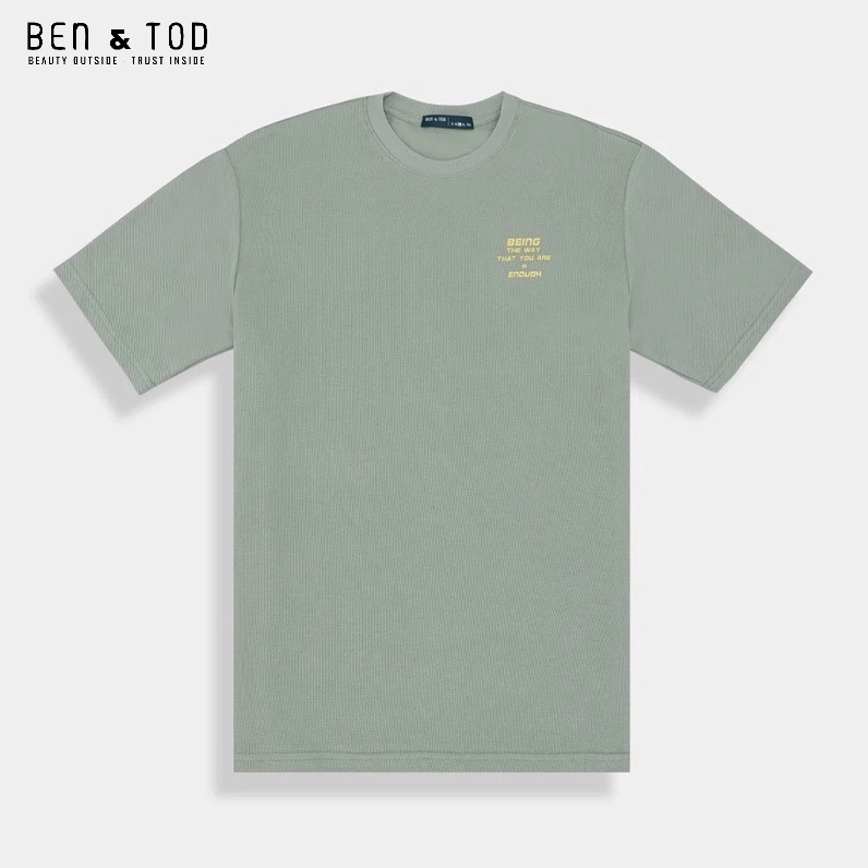 Áo thun nam cổ tròn BEN & TOD R1210BB083 vải cotton 100% cao cấp, nam tính, trẻ trung, thanh lịch