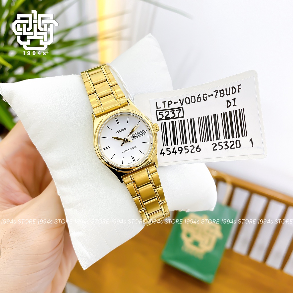 Đồng hồ nữ Casio LTP-V006G-7B dây thép không gỉ, chống nước, hàng chính hãng