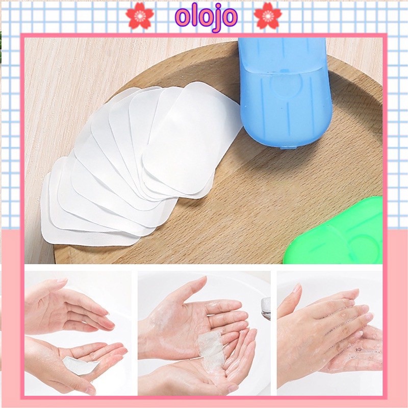 ⚜️Hộp 20 tấm xà phòng giấy dùng một lần tiện lợi dành cho đi du lịch