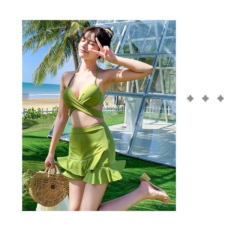 Bộ Đồ Bơi Ba Mảnh Tay Dài Nâng Ngực Thời Trang Quyến Rũ Cho Nữ | BigBuy360 - bigbuy360.vn