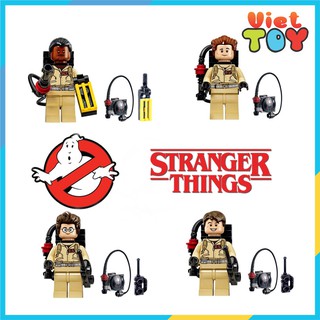 Combo lắp ráp 4 nhân vật phim Ghostbuster Stranger Things - 7014