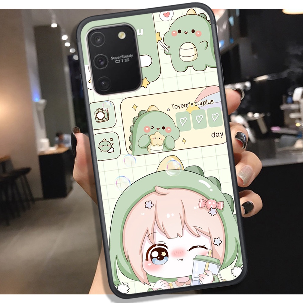 [HOT]ỐP SAMSUNG S10 LITE - NOTE 10 LITE , IN HÌNH KHỦNG LONG CHIBI SIÊU DỄ THƯƠNG.