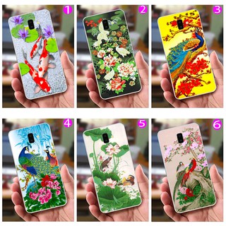 Ốp lưng samsung j6 plus - hình chim công, cá chép, cò