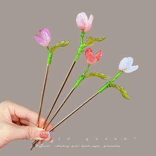 Trâm Búi Tóc Cài Tóc Hoa Tulip