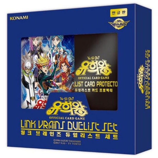 Yugioh Cards Link Vrains Duelist Set Korea version + 3pcs Premium Card Sleeve