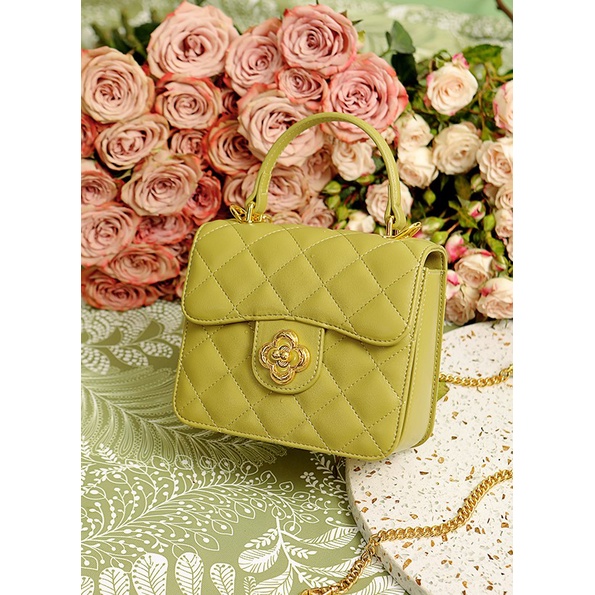 Túi xách nữ thời trang Nucelle chần chéo khóa charm hoa ViAnh Store 1172031