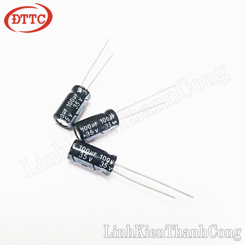 Bộ 2 Chiếc Tụ 100uF 35V (6x11mm)