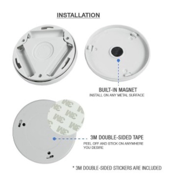 Đèn Led 3 Bóng Cảm Ứng Gắn Tường / Xe Hơi / Cắm Trại Sử Dụng Pin