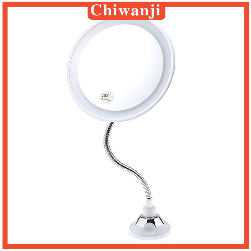 [CHIWANJI] 5x10X Magnifying Makeup Mirror Magnification LED Light Cosmetic Mirror Style 2