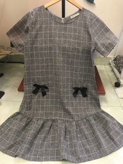 Hình thật đầm bầu kẻ caro