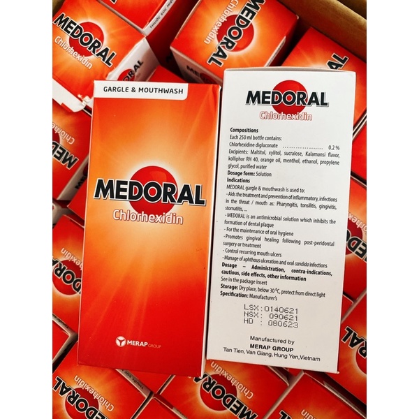 Súc Miệng Họng MEDORAL Merap 250ml