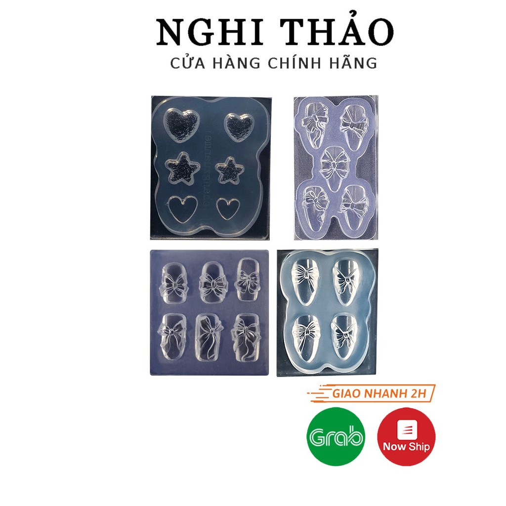 khuôn silicon nail trang trí móng