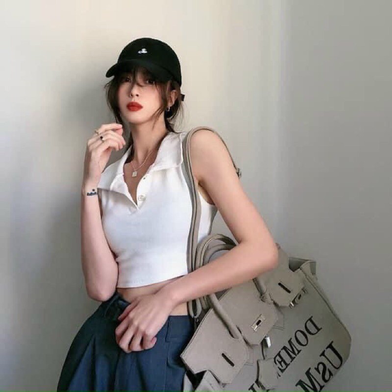 Áo ba lỗ cổ Polo