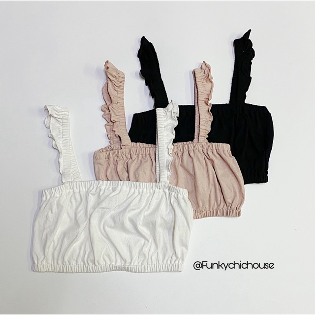 Áo dây bèo croptop