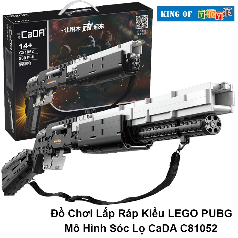 Đồ Chơi Lắp Ráp Kiểu LEGO PUBG Mô Hình Sóc Lọ 2in1 CaDA C81052 Với 880 Mảnh Ghép