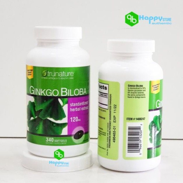 💊💊 Mẫu Mới VIÊN UỐNG BỔ NÃO Trunature Ginkgo Biloba, 340 viên ,Mỹ 💊💊 | Thế Giới Skin Care
