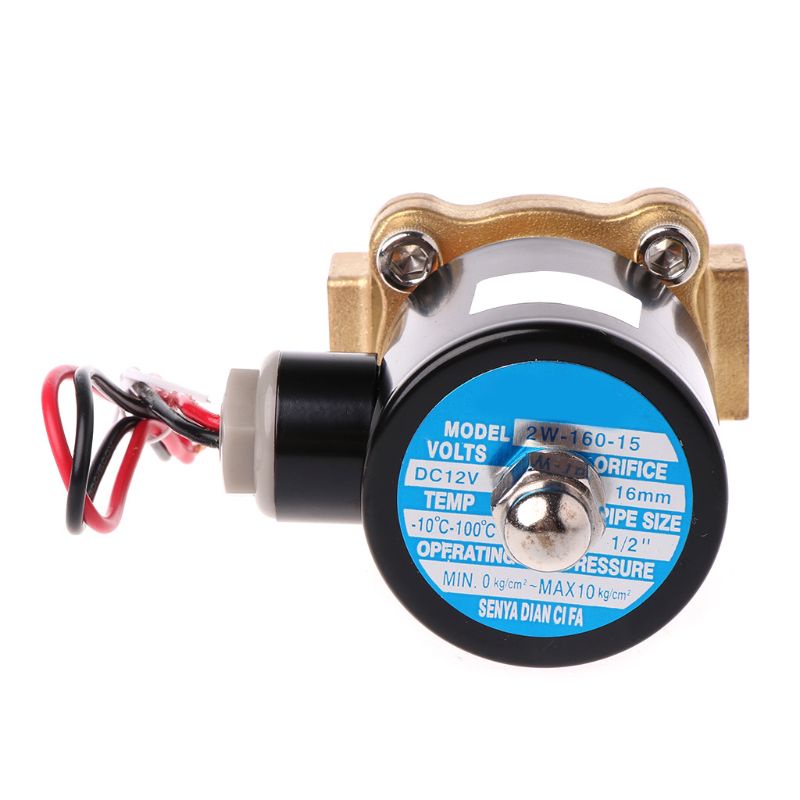 Van Điện Từ 12V 1 / 2 &quot;Bằng Đồng Thau Cho Van Nhiên Liệu Nước