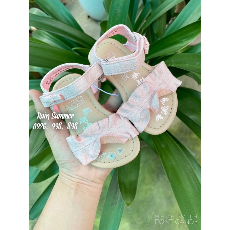 Dép sandal nơ hồng cho bé- ảnh thật